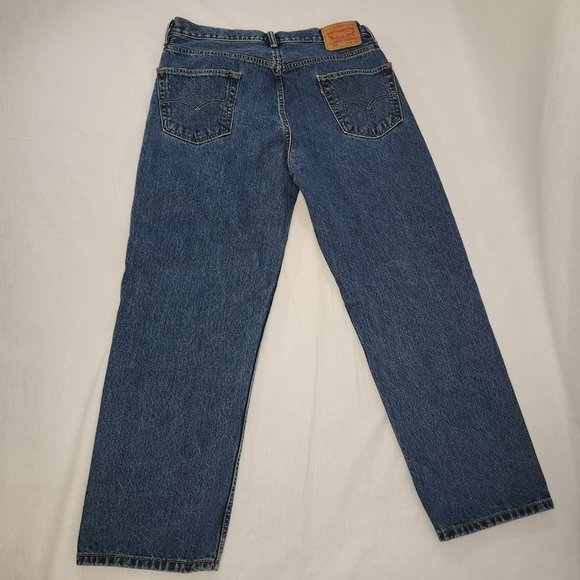 LEVI'S 550 VINTAGE Jeans Regular Fit Straight Leg High Rise W36 L30 100% Cotton. - Picture 8 of 16